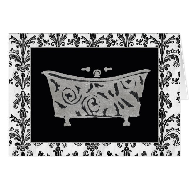 Bathtub, zwart en wit (Voorkant Horizontaal)