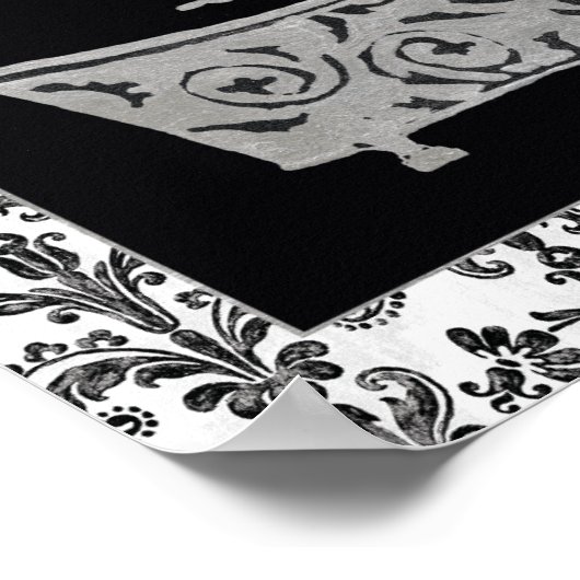 Bathtub, zwart en wit poster (Hoek)