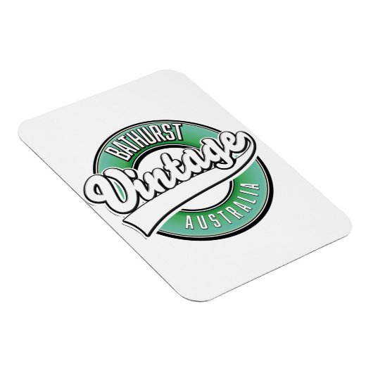 Bathurst australië vintage stijl logo magneet (Rechterzijde)