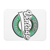 Bathurst australië vintage stijl logo magneet (Horizontaal)