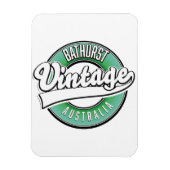Bathurst australië vintage stijl logo magneet (Verticaal)