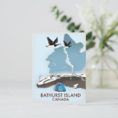 Bathurst Island Canada Reis kaart (Staand voorkant)