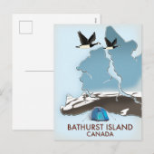 Bathurst Island Canada Reis kaart (Voorkant / Achterkant)