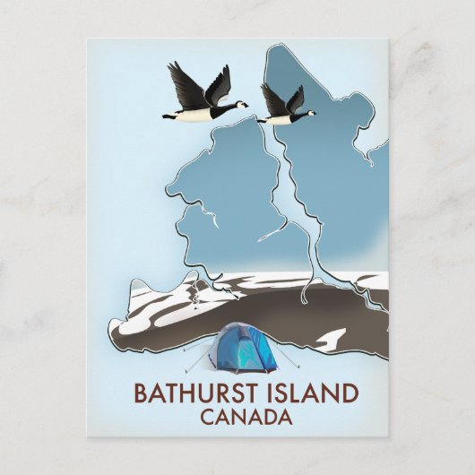 Bathurst Island Canada Reis kaart (Voorkant)