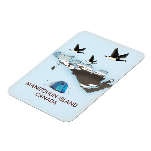 Bathurst Island Canada Reis kaart Magneet (Linkerzijde)