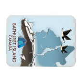 Bathurst Island Canada Reis kaart Magneet (Horizontaal)