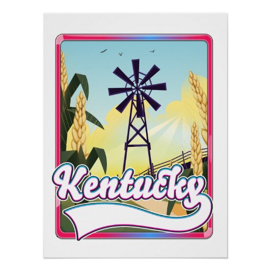 Bathurst Island Canada Reis kaart Perfect Poster (Voorkant)