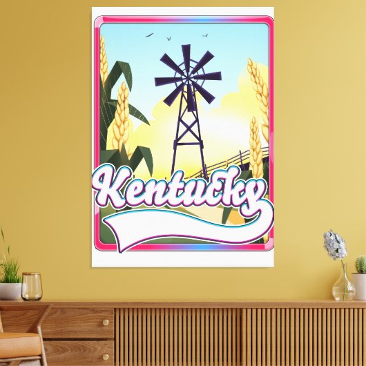 Bathurst Island Canada Reisplattegrond Canvas Afdruk (Insitu (Woonkamer))