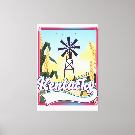 Bathurst Island Canada Reisplattegrond Canvas Afdruk (Voorkant)