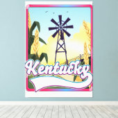 Bathurst Island Canada Reisplattegrond Canvas Afdruk (Insitu (Houten vloer))