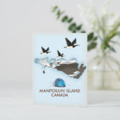 Bathurst Island Canada Reisplattegrond Feestdagenkaart (Staand voorkant)