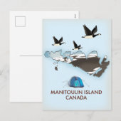 Bathurst Island Canada Reisplattegrond Feestdagenkaart (Voorkant / Achterkant)