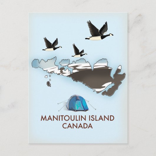 Bathurst Island Canada Reisplattegrond Feestdagenkaart (Voorkant)