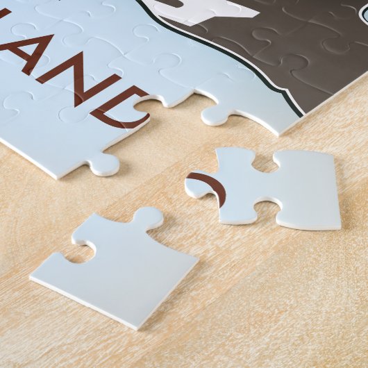 Bathurst Island Canada Reisplattegrond Legpuzzel (Zijkant)