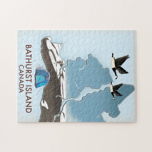 Bathurst Island Canada Reisplattegrond Legpuzzel (Horizontaal)