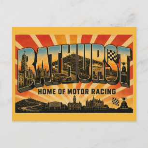 Bathurst NSW Thuisbasis van Australische autosport Briefkaart
