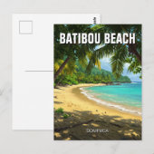 Batibou Beach Dominica Reizen Briefkaart (Voorkant / Achterkant)
