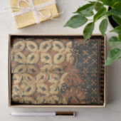Batik Aardse Koffieboon Elegant Rustiek Robuust Tissuepapier (Geschenk)