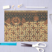 Batik Aardse Koffieboon Elegant Rustiek Robuust Tissuepapier (Craft)