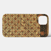 Batik aardse koffieboon Elegant Rustiek Rugged Case-Mate iPhone Case (Achterkant (horizontaal))