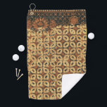 Batik aardse koffieboon Elegant Rustiek Rugged Golfhanddoek<br><div class="desc">Prachtige Batik! Een koffieboon grafisch geometrisch ontwerp,  een robuuste rustieke kunstprint.</div>
