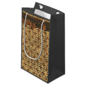 Batik aardse koffieboon Elegant Rustiek Rugged Klein Cadeauzakje (Voorkant Gekanteld)