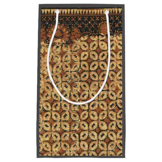 Batik aardse koffieboon Elegant Rustiek Rugged Klein Cadeauzakje (Voorkant)