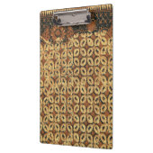 Batik aardse koffieboon Elegant Rustiek Rugged Klembord (Links)