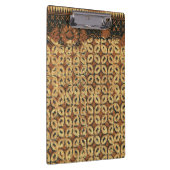 Batik aardse koffieboon Elegant Rustiek Rugged Klembord (Rechts)