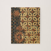 Batik aardse koffieboon Elegant Rustiek Rugged Legpuzzel (Verticaal)