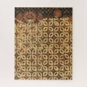 Batik aardse koffieboon Elegant Rustiek Rugged Legpuzzel (Verticaal)