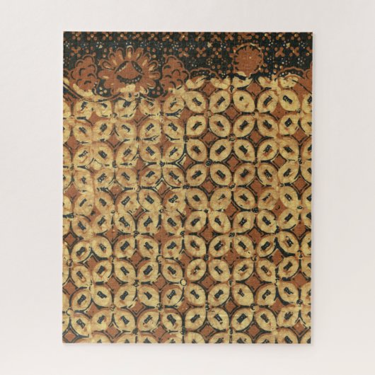 Batik aardse koffieboon Elegant Rustiek Rugged Legpuzzel (Verticaal)