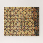 Batik aardse koffieboon Elegant Rustiek Rugged Legpuzzel (Horizontaal)