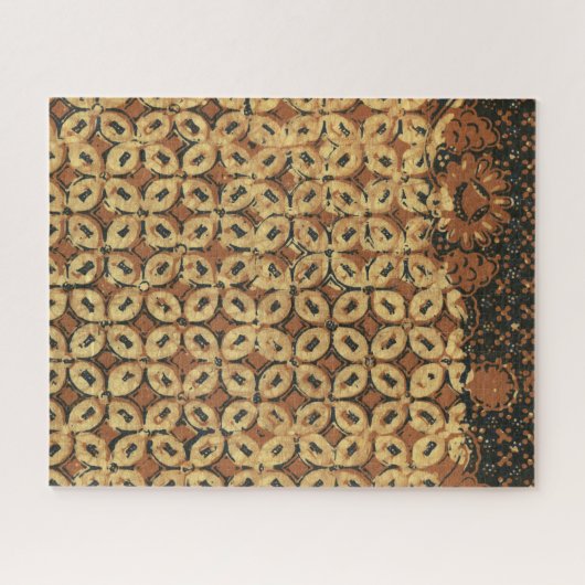 Batik aardse koffieboon Elegant Rustiek Rugged Legpuzzel (Horizontaal)
