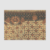 Batik aardse koffieboon Elegant Rustiek Rugged Tissuepapier (Voorkant)