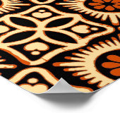 Batik abstract, naadloos textielpatroon. poster (Hoek)