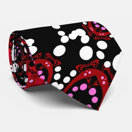 Batik Abstract Stropdas (Opgerold)