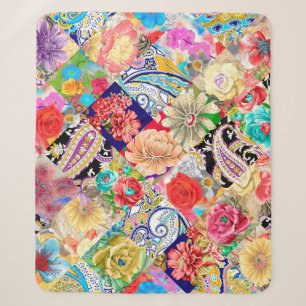 Batik achtergrond. ontwerp sherpa deken