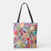 Batik achtergrond.  ontwerp tote bag (Achterkant)