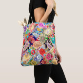 Batik achtergrond.  ontwerp tote bag (Dichtbij)