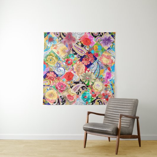 Batik achtergrond.  ontwerp wandkleed (In Situ (horizontaal))