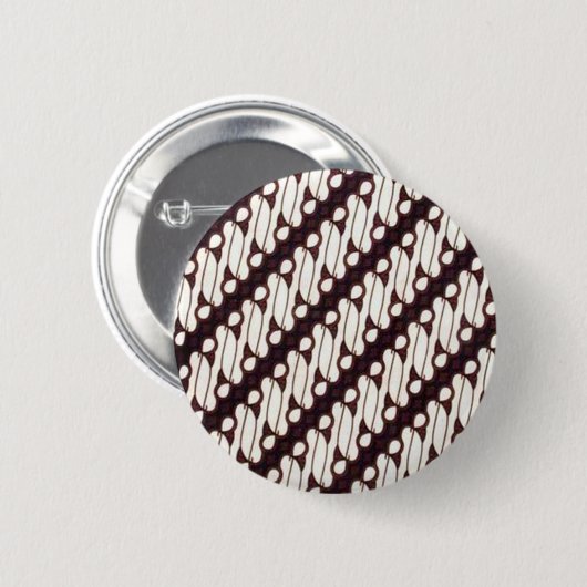 Batik arjuna 02 ronde button 5,7 cm (Voorkant /achterkant)