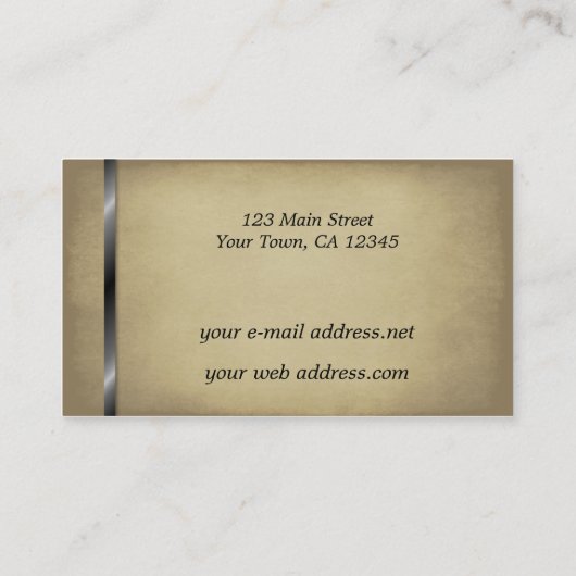  batik bladeren Faux Suede Visitekaartje (Achterkant)