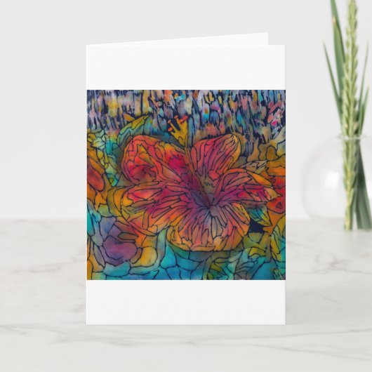 Batik Blank-briefkaart Bedankkaart (Voorkant)