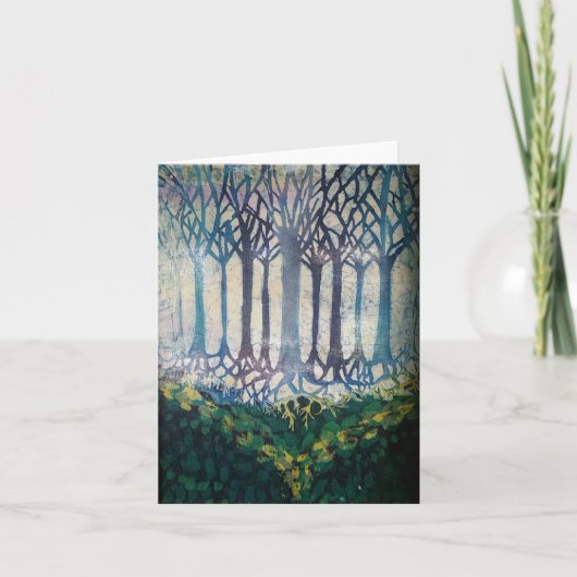 Batik Blank wenskaart Bedankkaart (Voorkant)