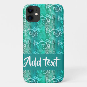 Batik blue swirls gepatenteerd Case-Mate iPhone case
