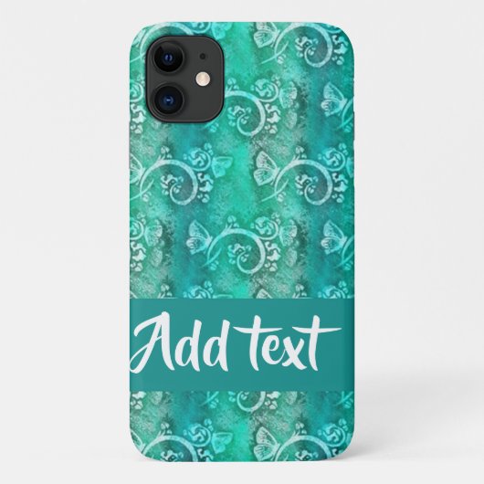 Batik blue swirls gepatenteerd Case-Mate iPhone case (Achterkant)