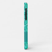 Batik blue swirls gepatenteerd Case-Mate iPhone case (Achterkant/links)