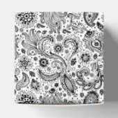 Batik boho stijl bloem paisley patroon bedankdoosjes (Bovenkant)