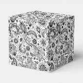 Batik boho stijl bloem paisley patroon bedankdoosjes (Achterkant)